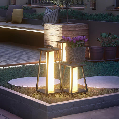 Portable Warm LED Outdoor Stainless Steel Lantern | Verqen