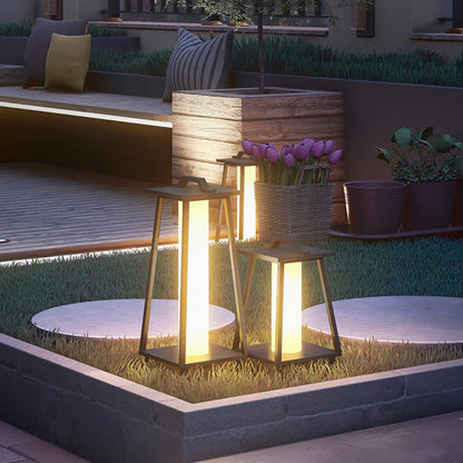 Portable Warm LED Outdoor Stainless Steel Lantern | Verqen