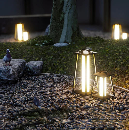 Portable Warm LED Outdoor Stainless Steel Lantern | Verqen