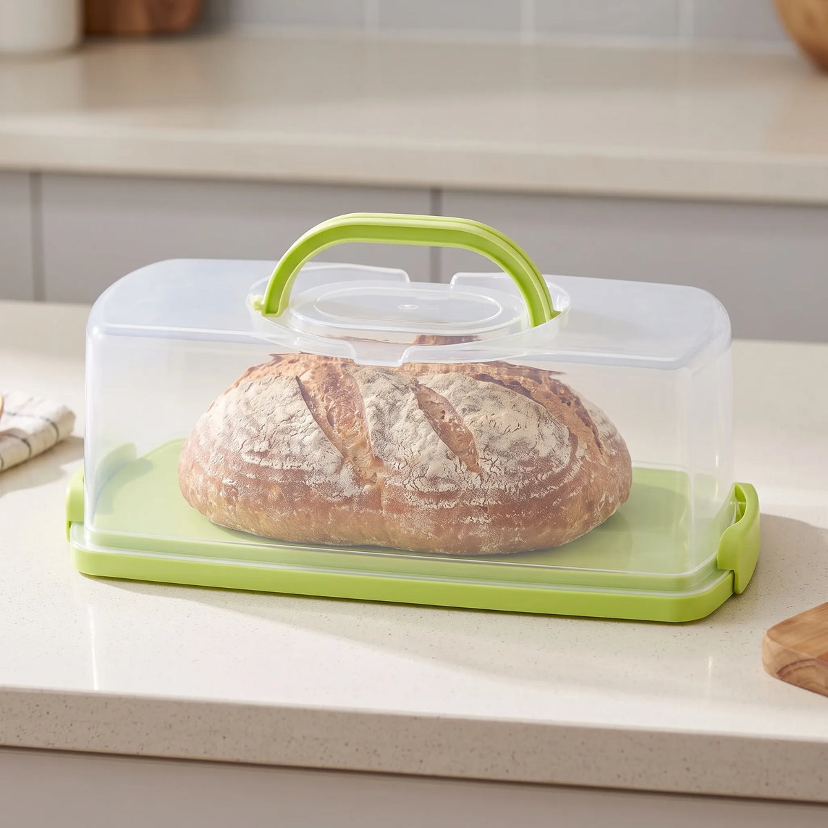 Portable Rectangular Countertop Bread Box