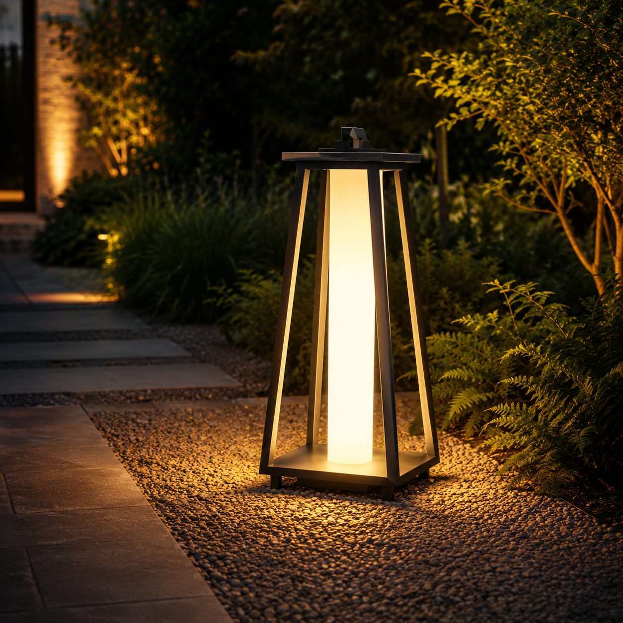 Portable Warm LED Outdoor Stainless Steel Lantern | Verqen