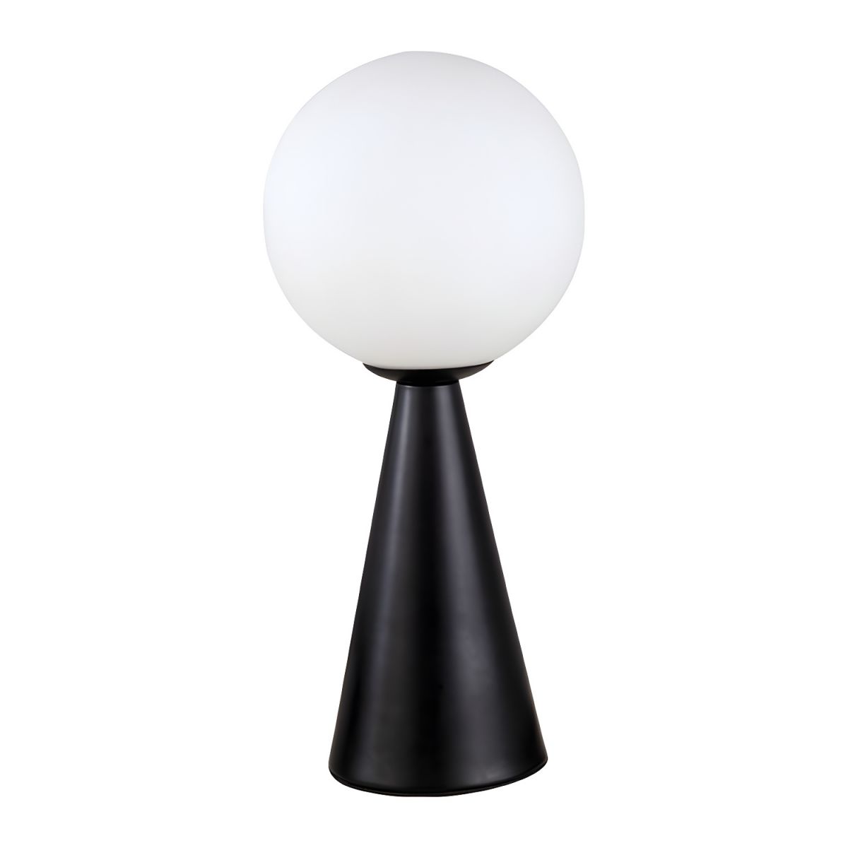 Postmodern Table Lamp with Glass Globe Shade | Krynexa