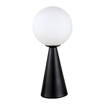 Postmodern Table Lamp with Glass Globe Shade | Krynexa