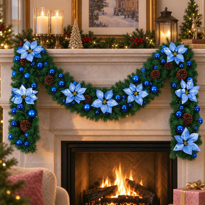 Pre-Lit Christmas Door Garland