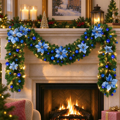 Pre-Lit Christmas Door Garland