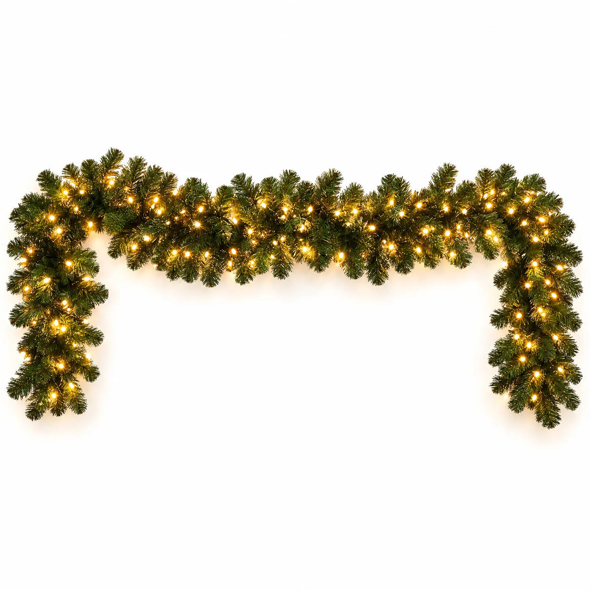 Pre-Lit Christmas Mantel Garland Decoration