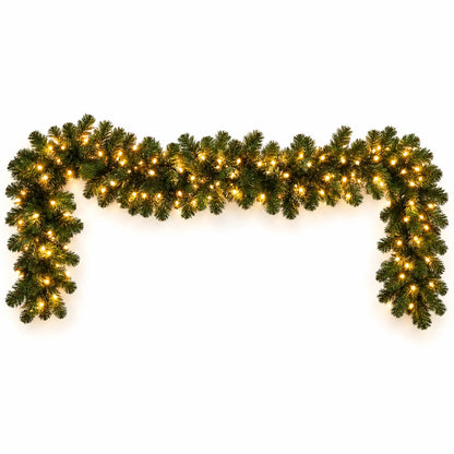 Pre-Lit Christmas Mantel Garland Decoration