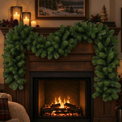 Pre-Lit Christmas Mantel Garland Decoration