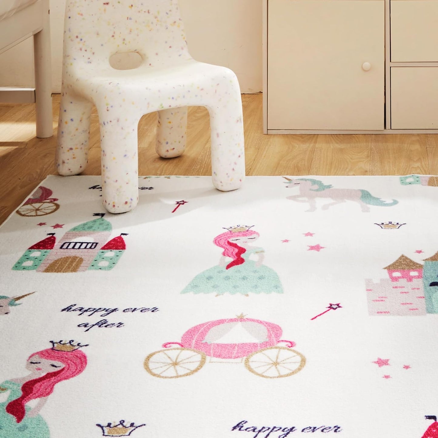 Princess Castle Kids Playroom Rug Play Mat for Children | Marovin