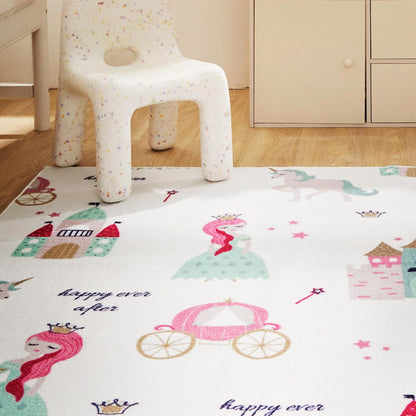 Princess Castle Kids Playroom Rug Play Mat for Children | Marovin
