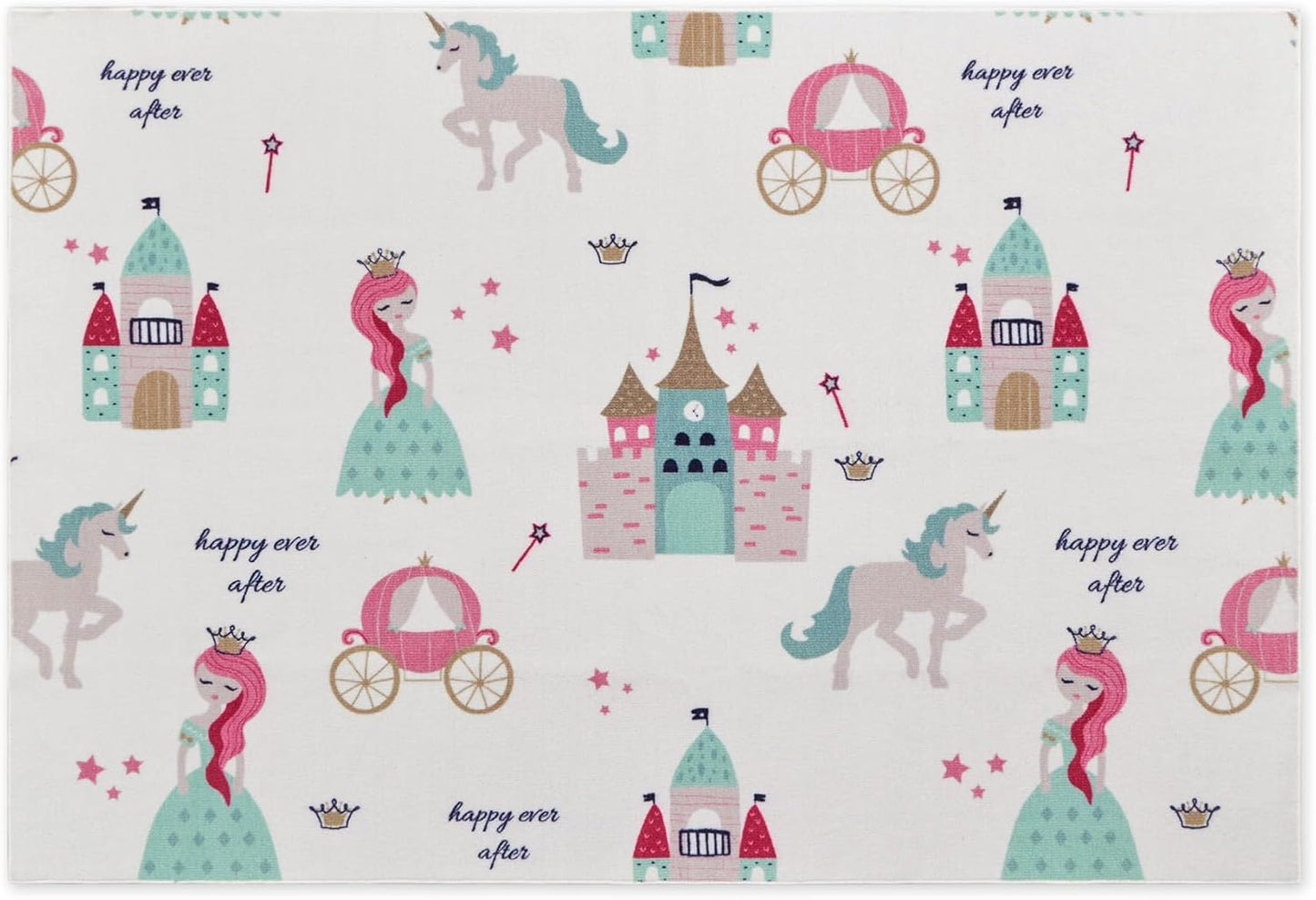 Princess Castle Kids Playroom Rug Play Mat for Children | Marovin