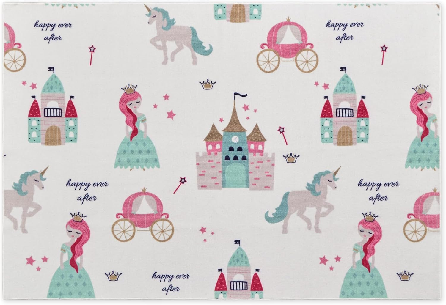 Princess Castle Kids Playroom Rug Play Mat for Children | Marovin