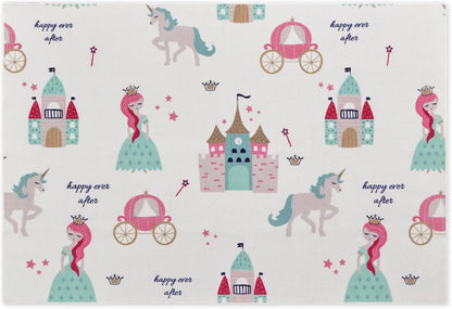 Princess Castle Kids Playroom Rug Play Mat for Children | Marovin
