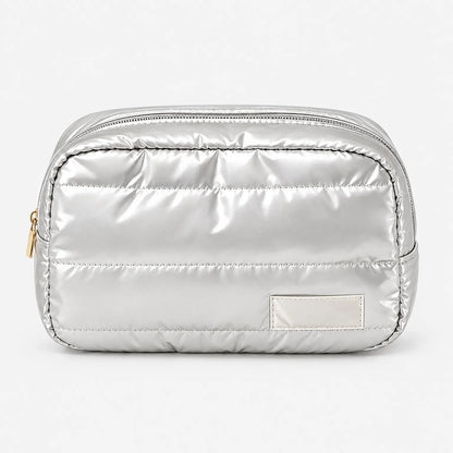 Quilted Travel Makeup Bag