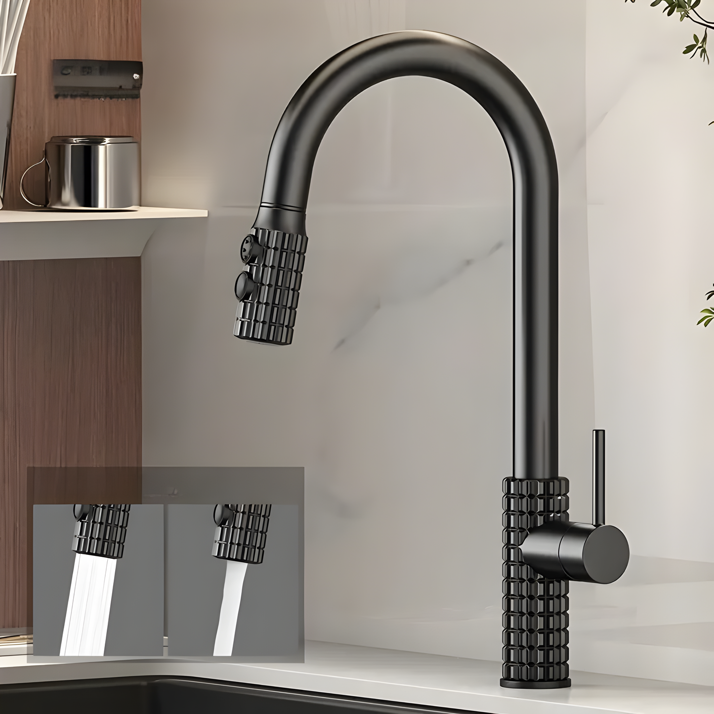 QuintaFlow | High Arch Kitchen Faucet with Pull-Out Sprayer 3