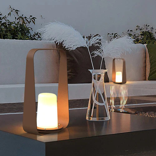 Rechargeable Acrylic Outdoor Table Lamp Warm LED | Relqis