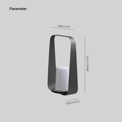 Rechargeable Acrylic Outdoor Table Lamp Warm LED | Relqis