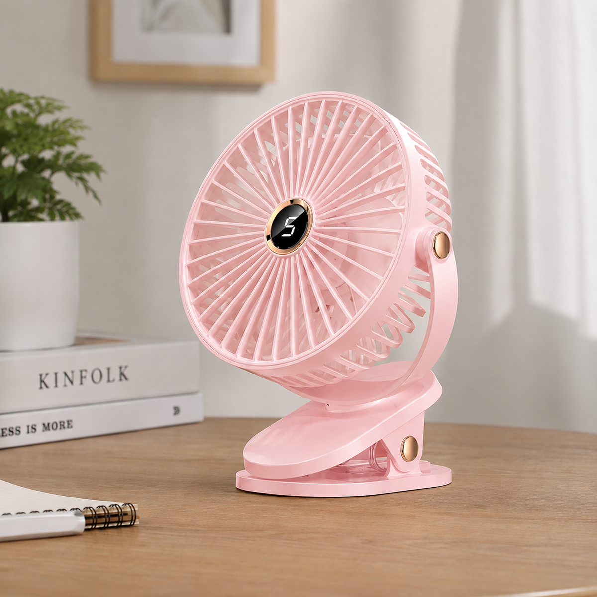 Rechargeable Camping Fan With Light | CampBreeze