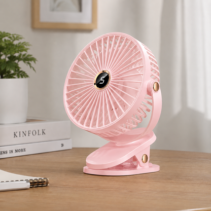 Rechargeable Camping Fan With Light | CampBreeze