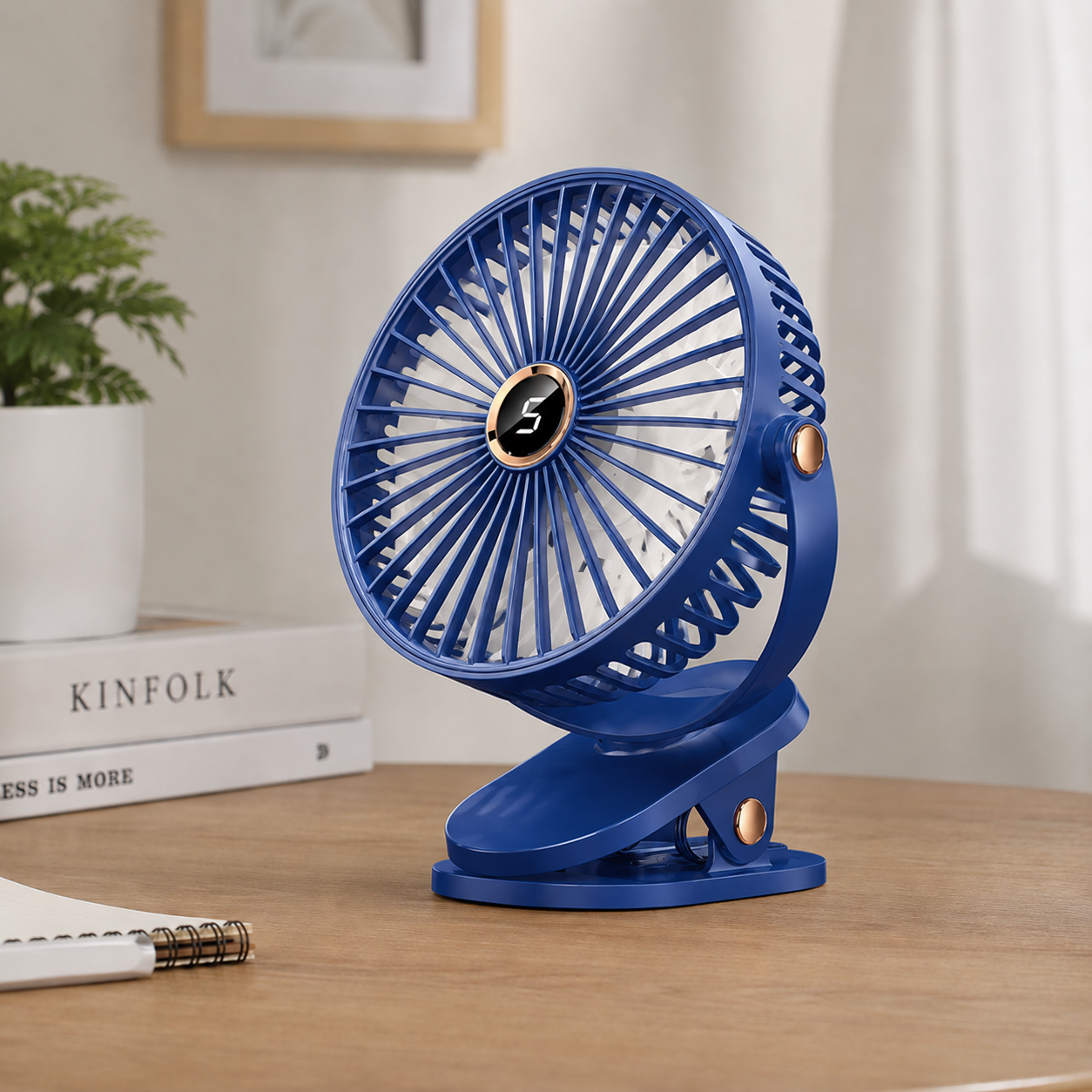Rechargeable Camping Fan With Light | CampBreeze