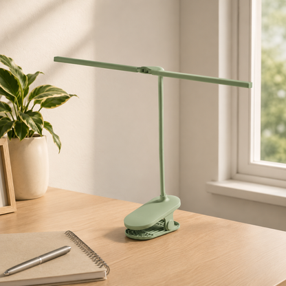 Rechargeable LED Desk Lamp with Clip Modern Style | Tormixa