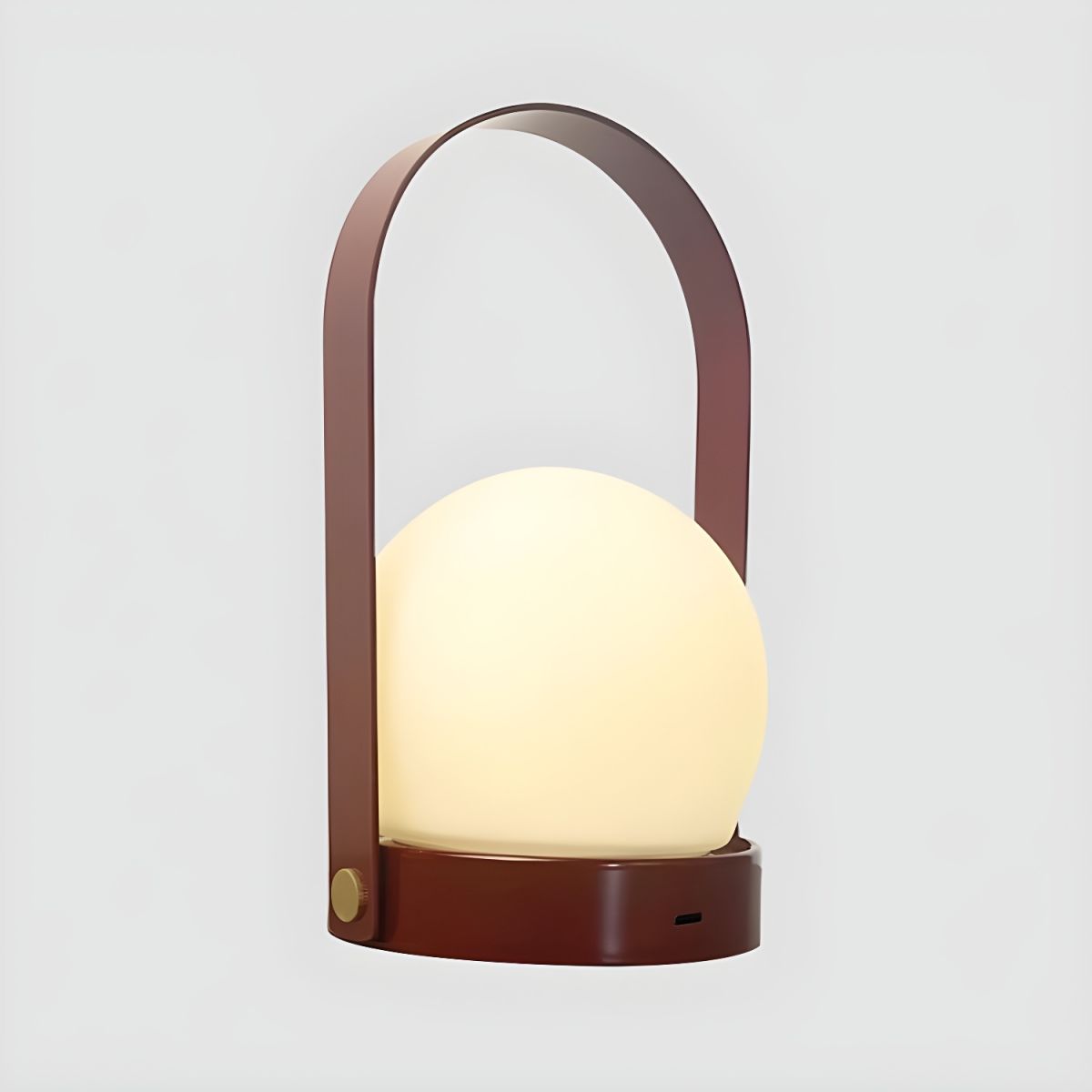 Rechargeable LED Glass Globe Table Lamp Modern Style | Xanvero