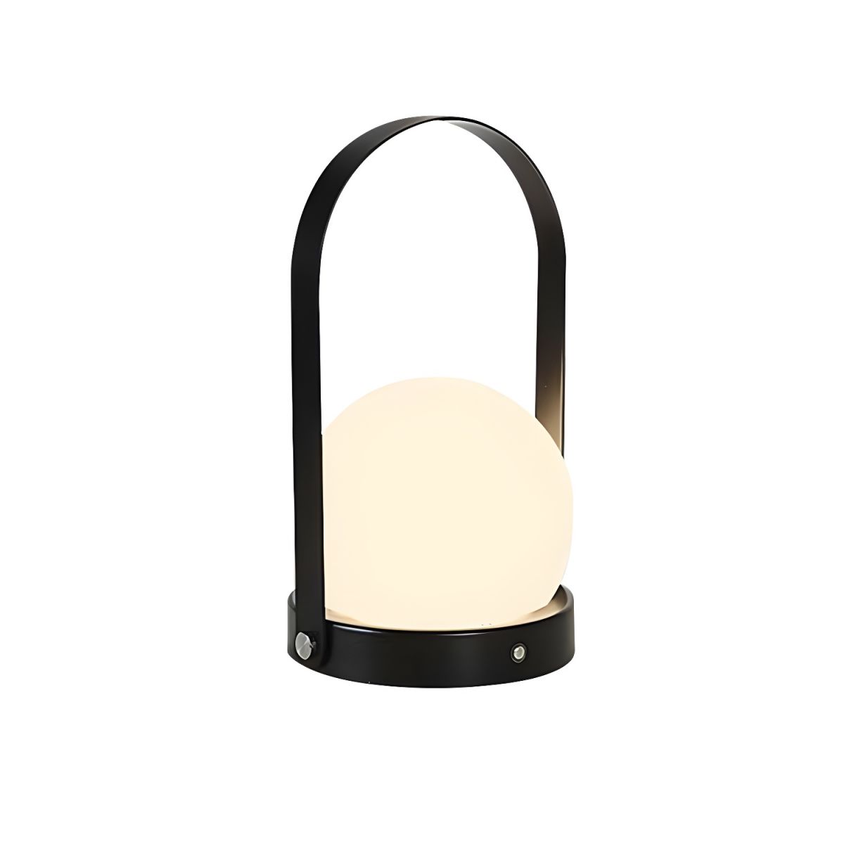 Rechargeable LED Glass Globe Table Lamp Modern Style | Xanvero