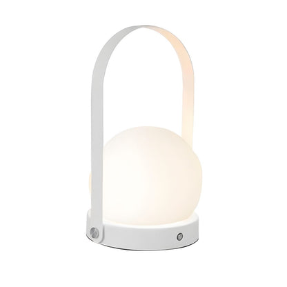 Rechargeable LED Glass Globe Table Lamp Modern Style | Xanvero