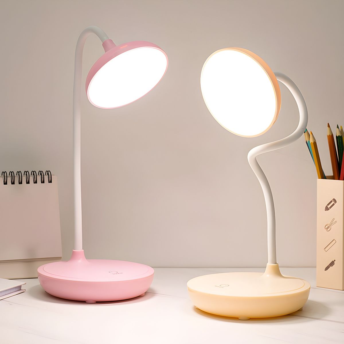 Rechargeable LED Table Lamp with Touch Control Modern | Velmoro