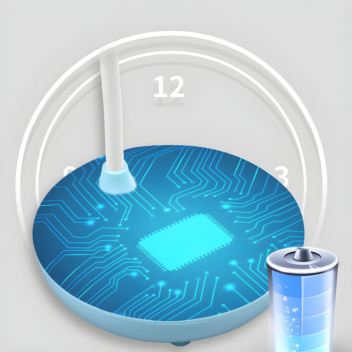 Rechargeable LED Table Lamp with Touch Control Modern | Velmoro