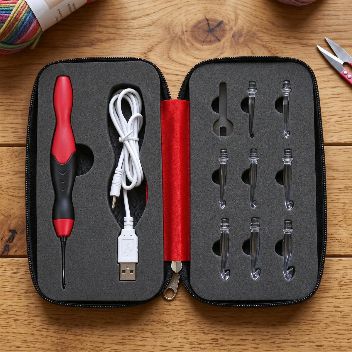 Rechargeable Led Crochet Hook Set