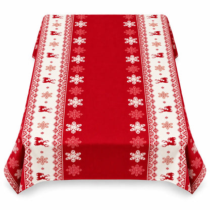 Rectangular Christmas Holiday Tablecloth Cover