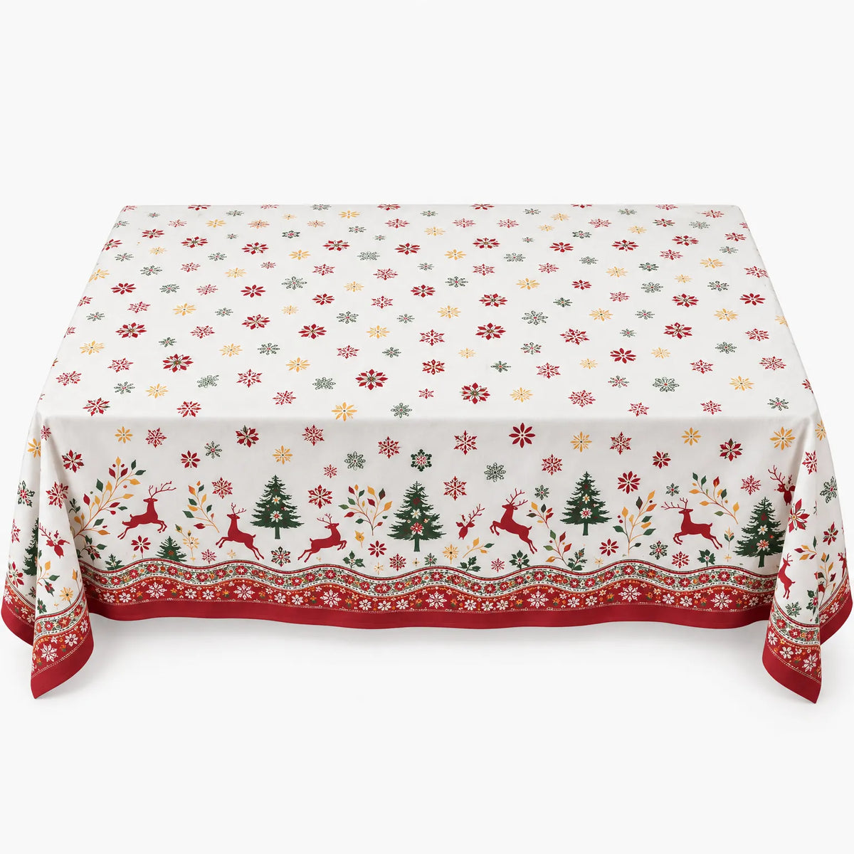 Rectangular Holiday Print Dining Tablecloth