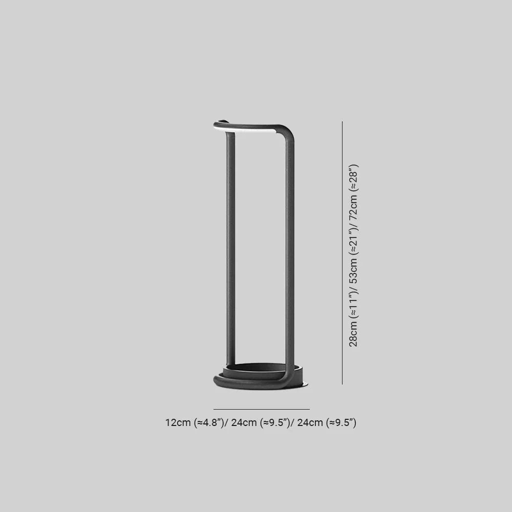 Rectangular Solar LED Outdoor Garden Floor Lamp | Solniva