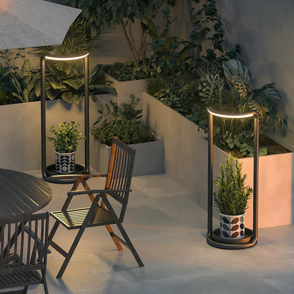 Rectangular Solar LED Outdoor Garden Floor Lamp | Solniva