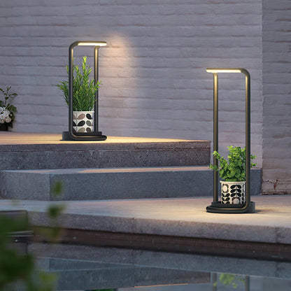 Rectangular Solar LED Outdoor Garden Floor Lamp | Solniva