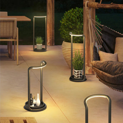 Rectangular Solar LED Outdoor Garden Floor Lamp | Solniva