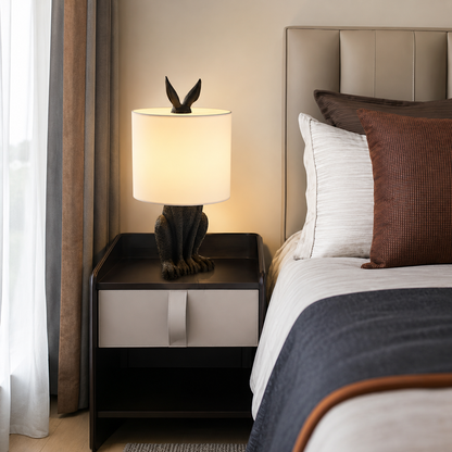 Resin Rabbit Table Lamp Nordic Art Deco Style | Qunvexa