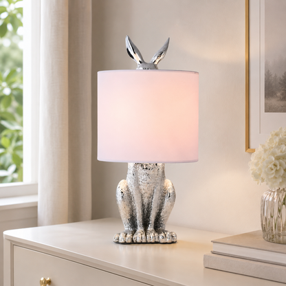 Resin Rabbit Table Lamp Nordic Art Deco Style | Qunvexa