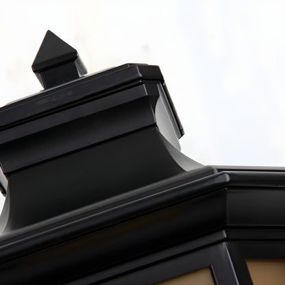 Retro Black Metal Outdoor Pillar Garden Light | Pillara
