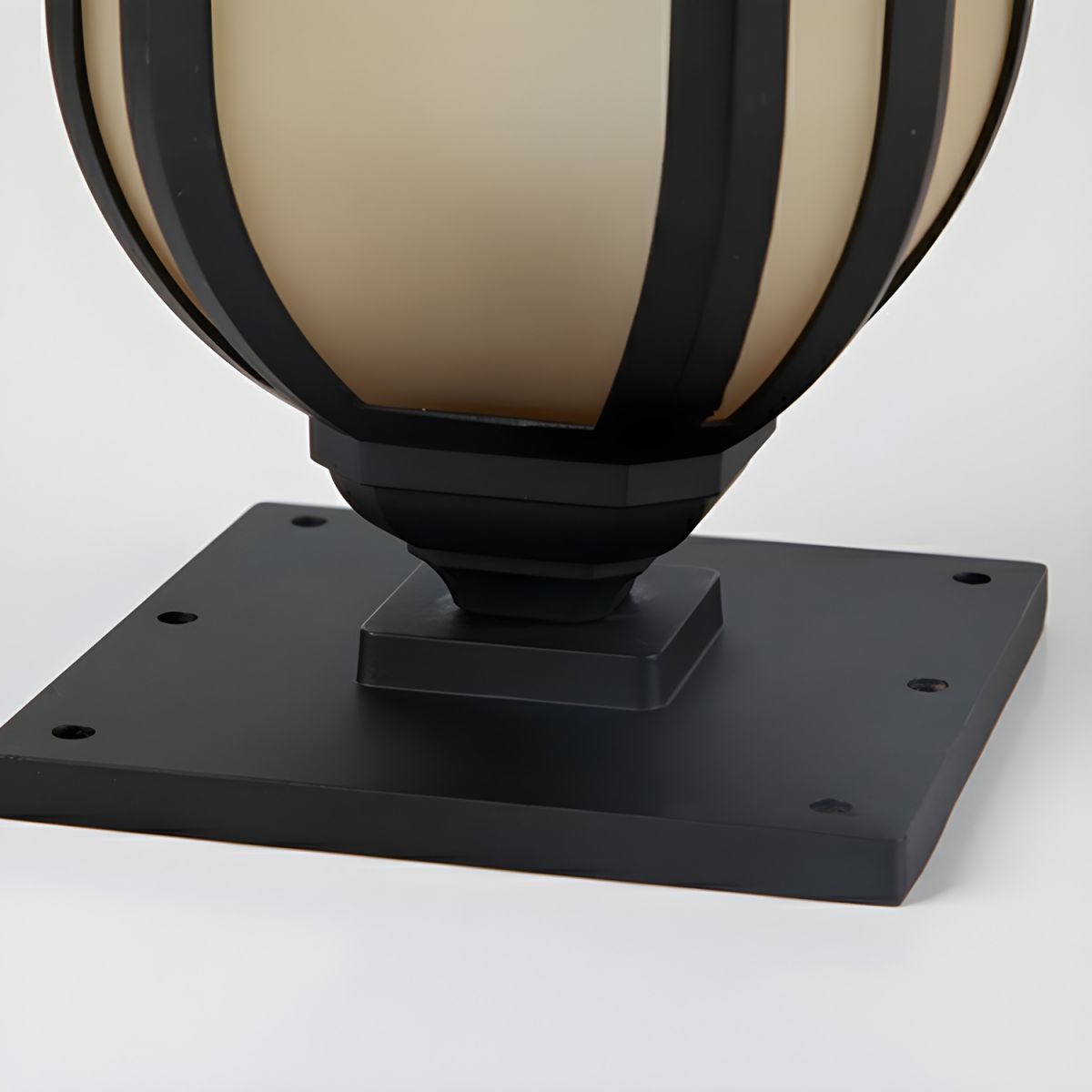 Retro Black Metal Outdoor Pillar Garden Light | Pillara