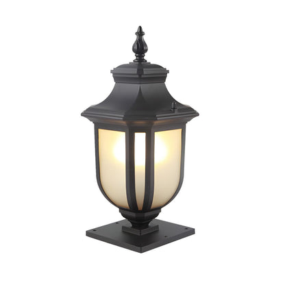 Retro Black Metal Outdoor Pillar Garden Light | Pillara