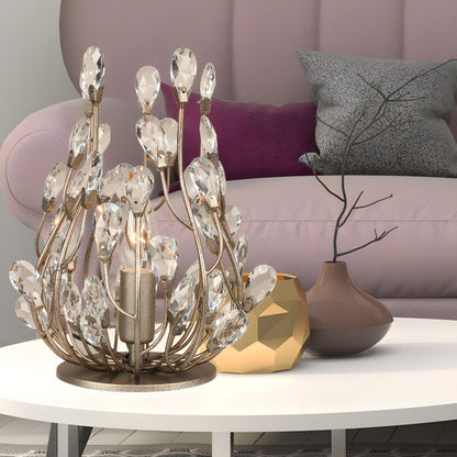 Retro Crystal Accent Table Lamp for Modern Interiors | Zeltrio