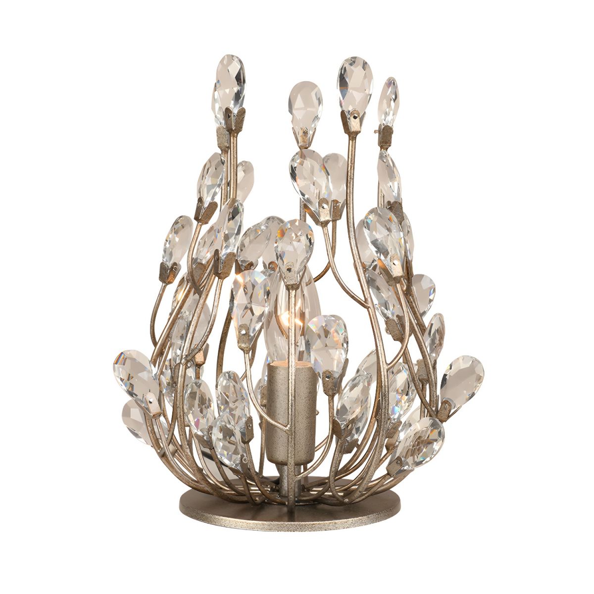 Retro Crystal Accent Table Lamp for Modern Interiors | Zeltrio