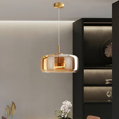 Retro Glass LED Pendant Light with Triple Shade Design | Oryvexa