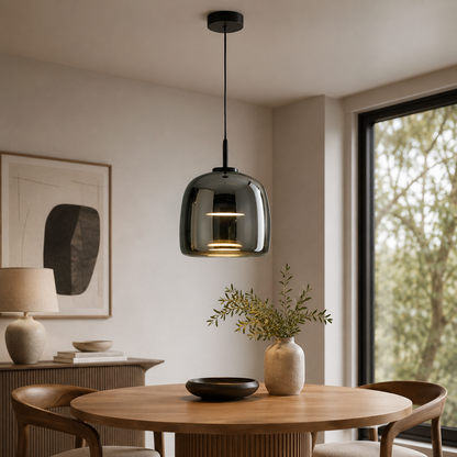 Retro Glass LED Pendant Light with Triple Shade Design | Oryvexa