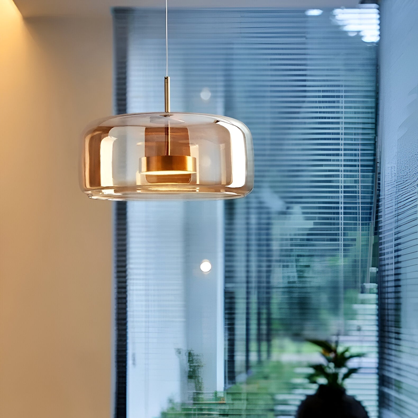 Retro Glass LED Pendant Light with Triple Shade Design | Oryvexa