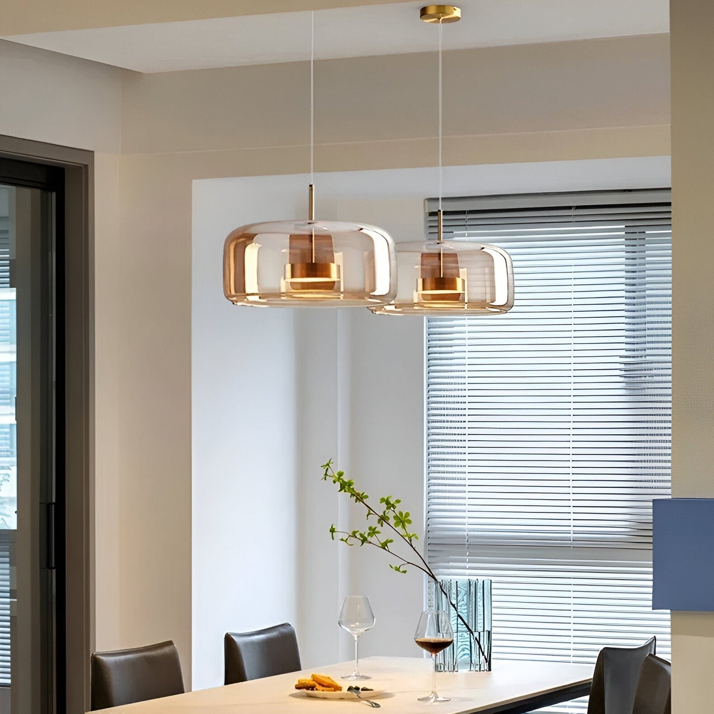 Retro Glass LED Pendant Light with Triple Shade Design | Oryvexa