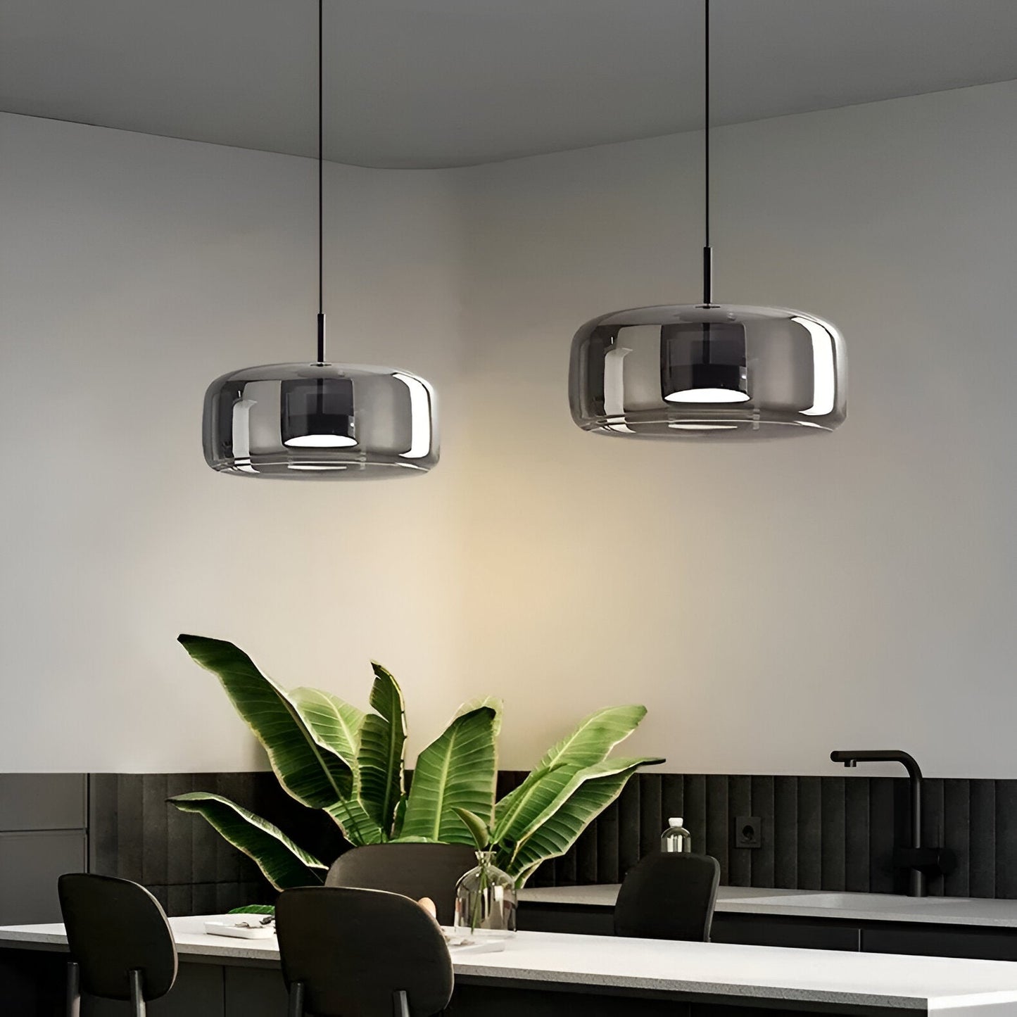 Retro Glass LED Pendant Light with Triple Shade Design | Oryvexa
