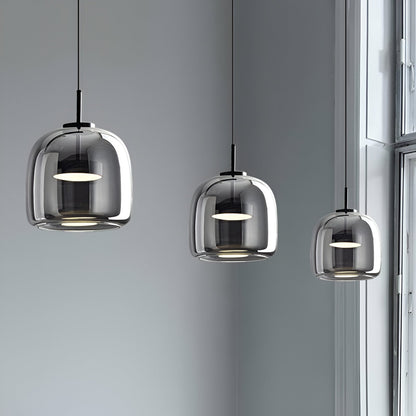 Retro Glass LED Pendant Light with Triple Shade Design | Oryvexa